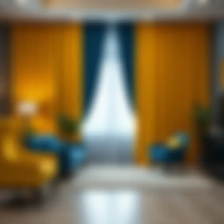 Magnificent Exploring the Aesthetics and Applications of Yellow and Blue Curtain Fabric