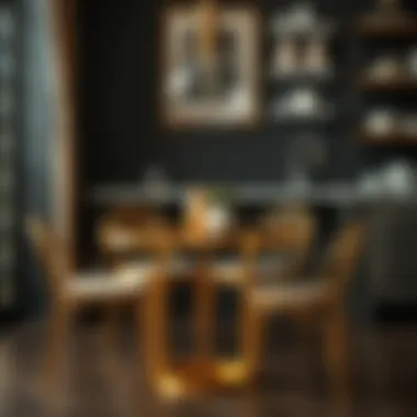 Magnificent Exploring the Elegance of Small Gold Kitchen Tables