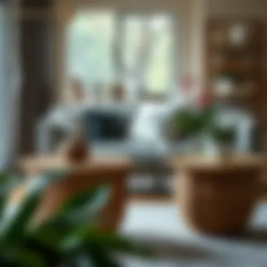 Maintenance tips for basket side tables with lids in a stylish home