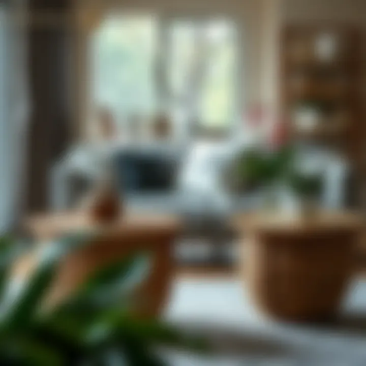 Maintenance tips for basket side tables with lids in a stylish home