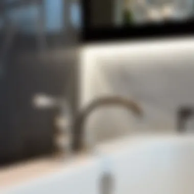 Luxurious bathtub faucet with elegant finish