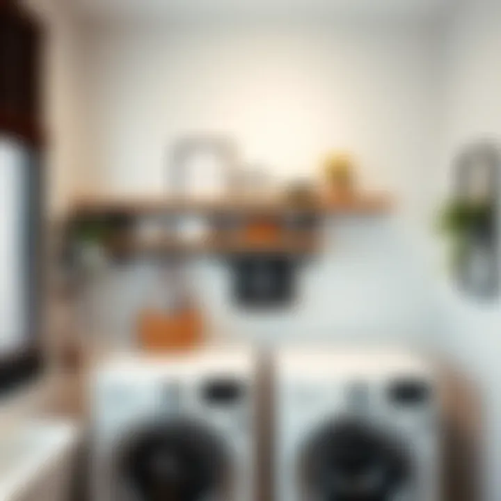 Floating Shelves Enhancing Laundry Room Decor Floating shelves enhancing laundry room decor