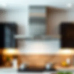 Modern over stove hood design