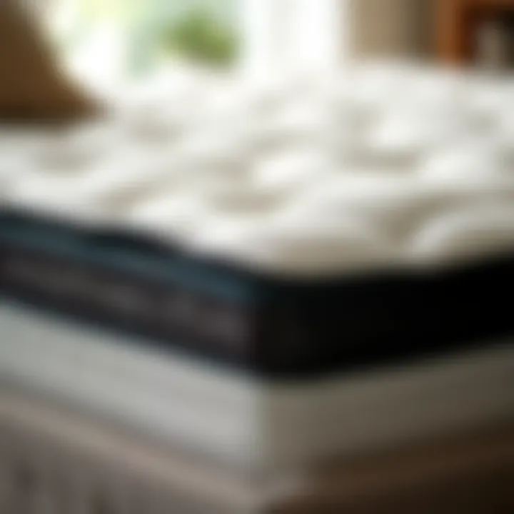 Box Spring Construction Insights Close-up view of durable box spring construction