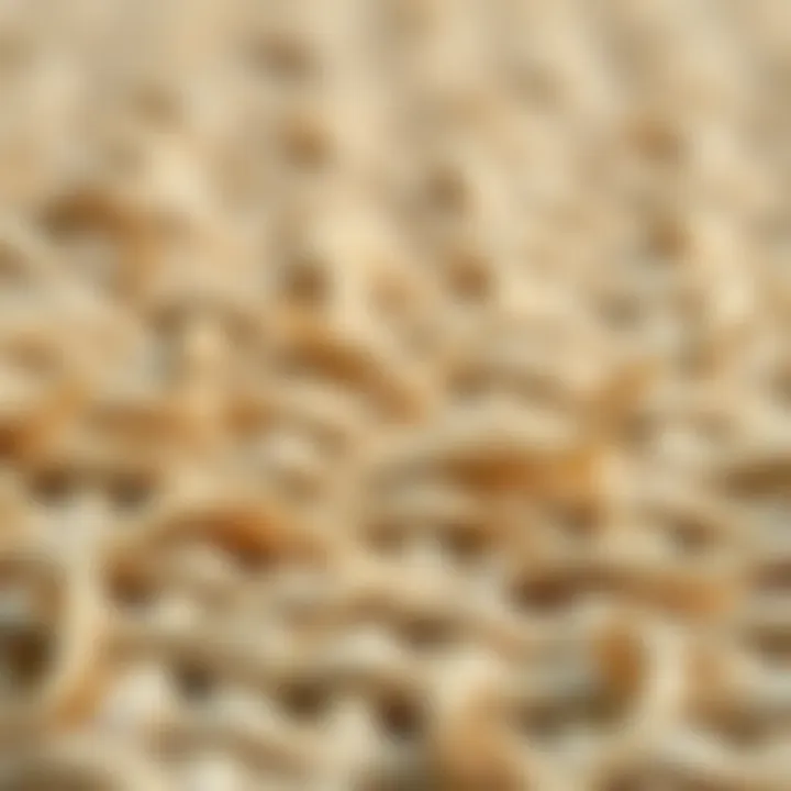 The Unique Texture of Sisal Fibers Close-up of sisal fibers showcasing texture and durability