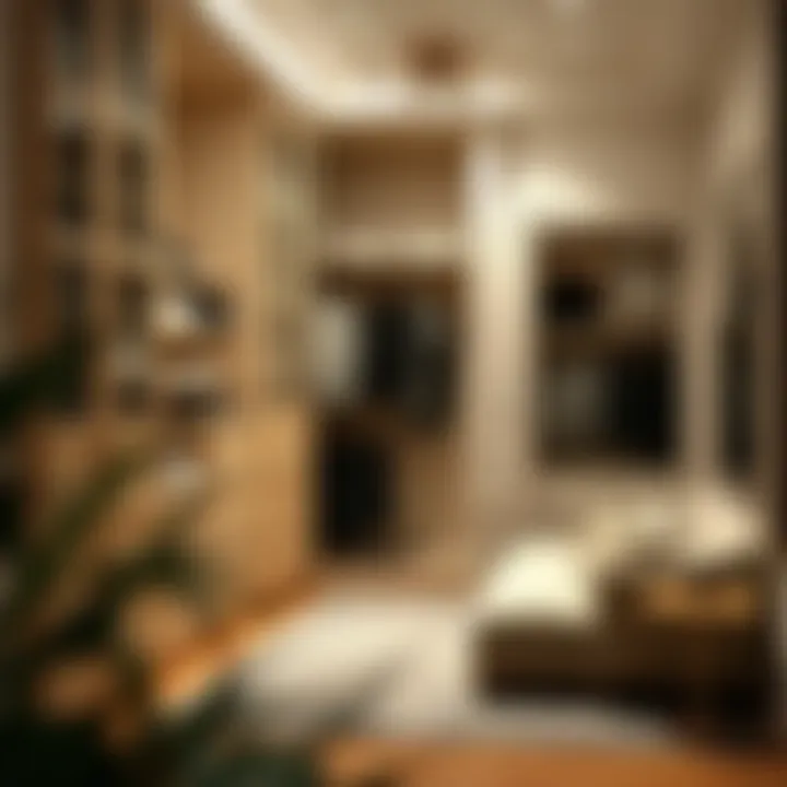 Elegant interior featuring a customized closet system