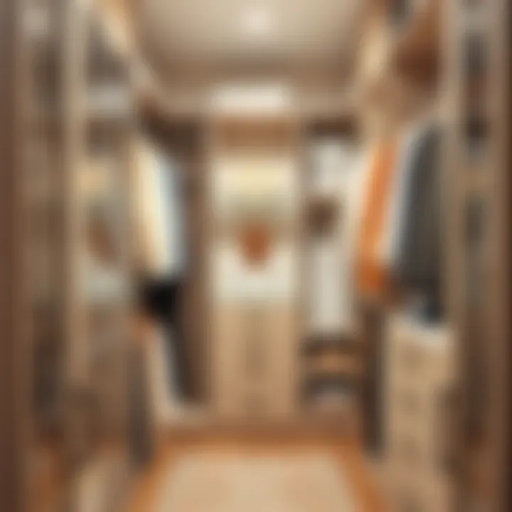 A beautifully organized closet emphasizing space optimization