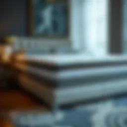 Luxurious four-inch memory foam king-size mattress showcasing its plushness and support.