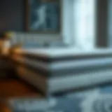 Luxurious Memory Foam Design Luxurious four-inch memory foam king-size mattress showcasing its plushness and support.