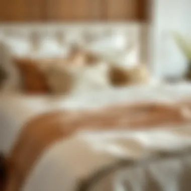 Essential Accessories for Queen Beds Arranged queen bed accessories including pillows, linens, and a bed skirt