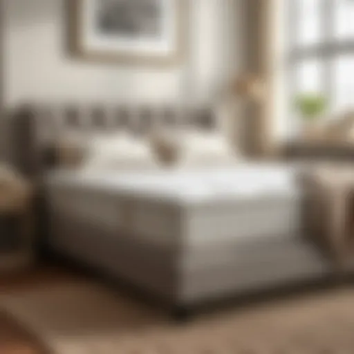 Stylish Queen Bed Bundle Elegant queen bed bundle showcasing a plush mattress and stylish bed frame