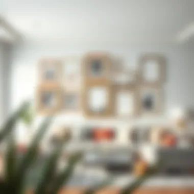 Spatial Dynamics in Design Spatial dynamics of picture frames in a modern living room