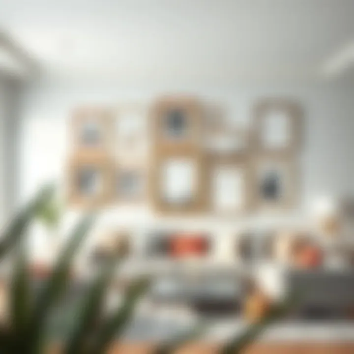 Spatial Dynamics in Design Spatial dynamics of picture frames in a modern living room