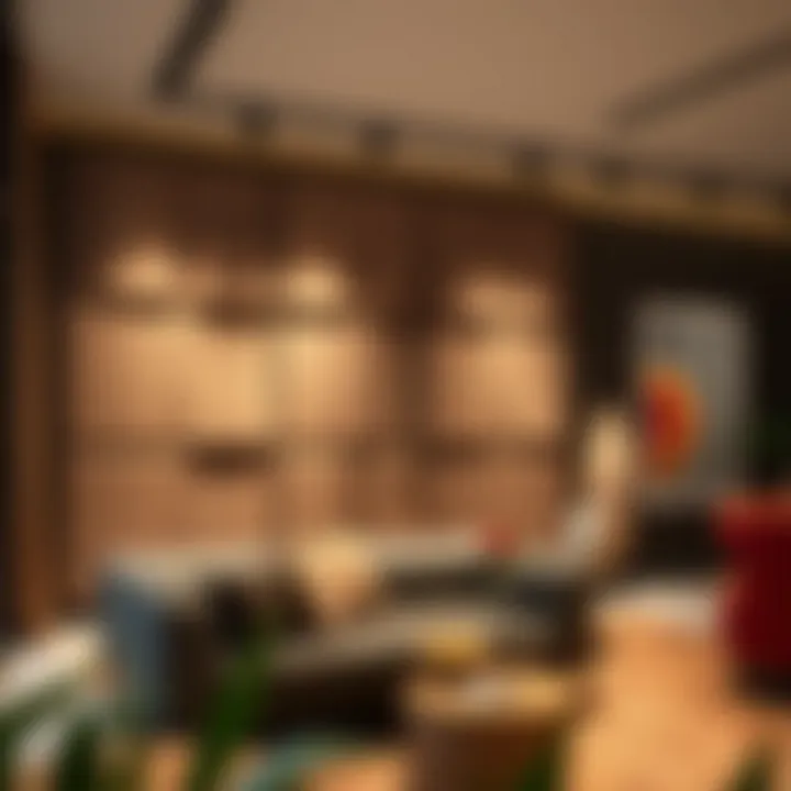 Seamless Installation of Acoustic Solutions Installation of acoustic panels in a modern setting