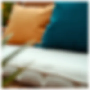 Eco-Friendly Cushion Materials Close-up of eco-friendly outdoor seat cushion materials