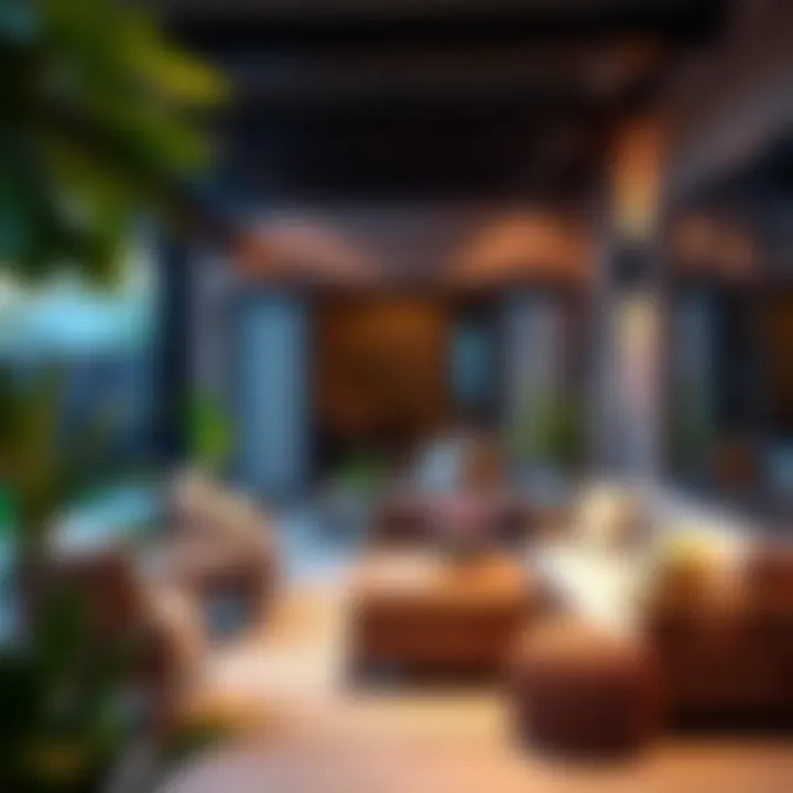 Elegant Outdoor Living Space Elegant outdoor living space with stylish seat cushions