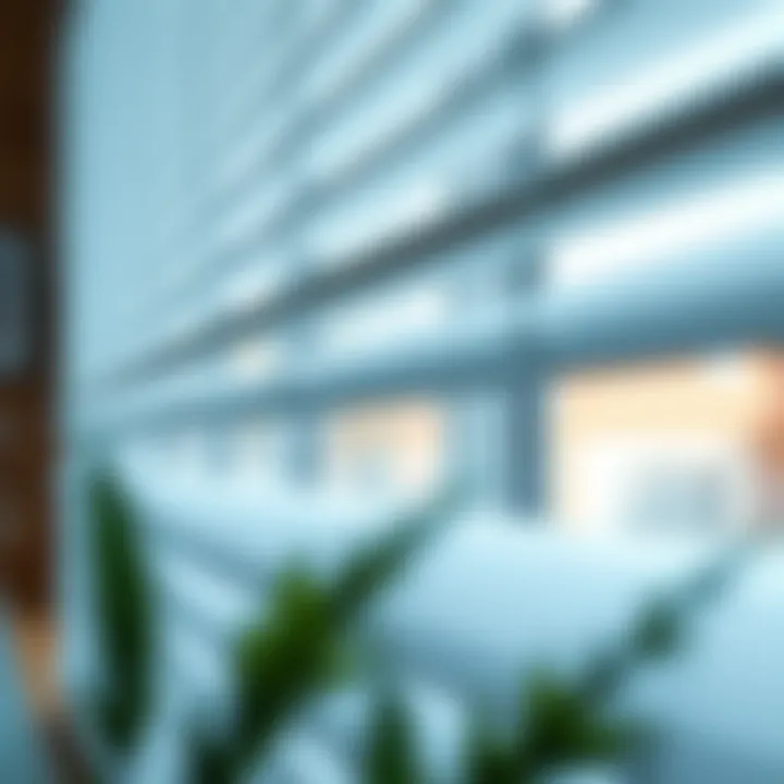 Innovative Features of Modern Window Blinds Close-up of window blinds functionality