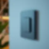 A modern smart light switch hub with sleek design