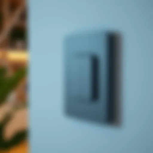 A modern smart light switch hub with sleek design