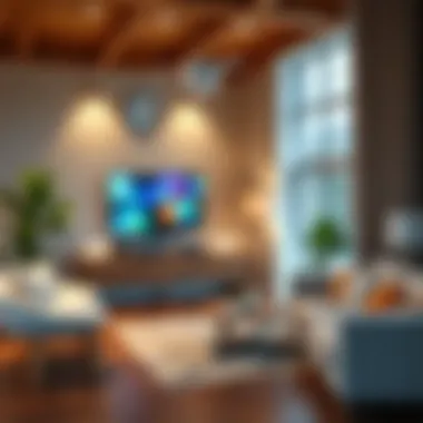 Integration of Smart Light Switch Hubs in Home Systems Illustration of smart home system integration with light switch hubs