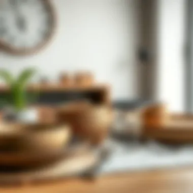 Contemporary Dinner Set Materials Variety of materials used in contemporary dinner sets