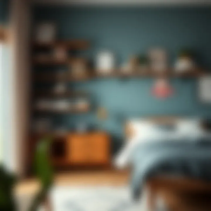 Personalized Shelving Solutions for Teen Bedrooms Decorative shelving showcasing personal items