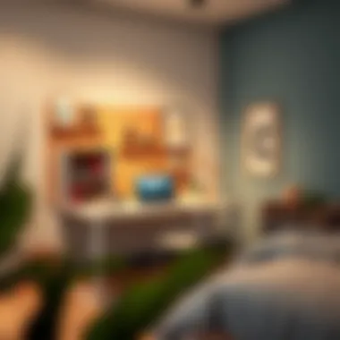 Innovative Study Desk for Teenagers Modern study desk with built-in storage