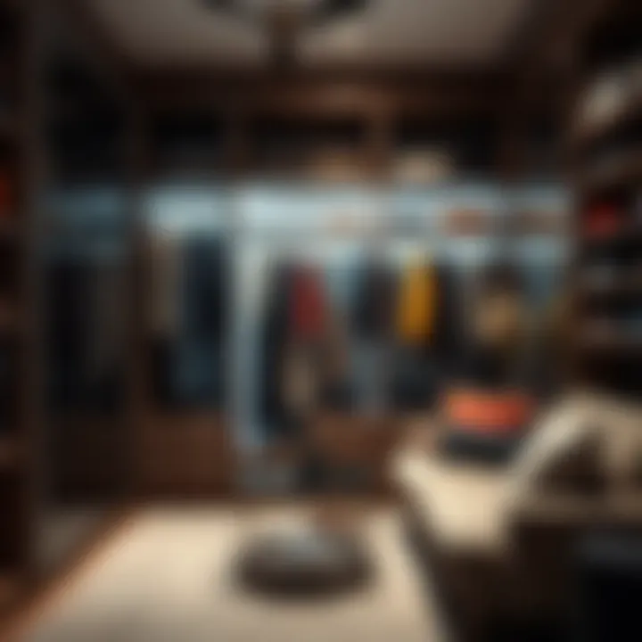 Visualizing Your Online Wardrobe A digital wardrobe interface showcasing various clothing styles