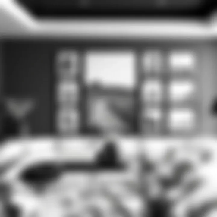 Timeless Elegance: Minimalist Black and White Display Minimalist black and white photo arrangement