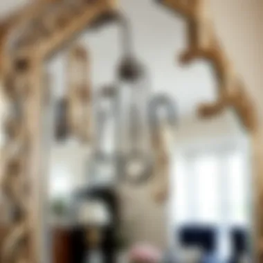 Diverse Hanging Hardware for Decorative Mirrors Elegant decorative mirror showcasing diverse hanging hardware options
