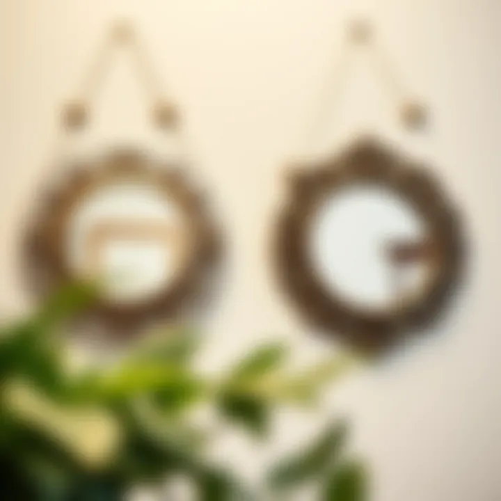 Compatibility of Mirror Styles with Hanging Hardware Comparison of various decorative mirror styles and their compatibility with hardware