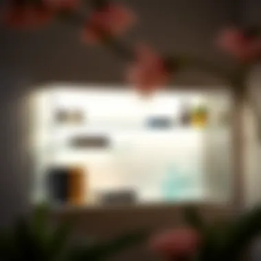 Customizable Detolf acrylic shelf with lighting