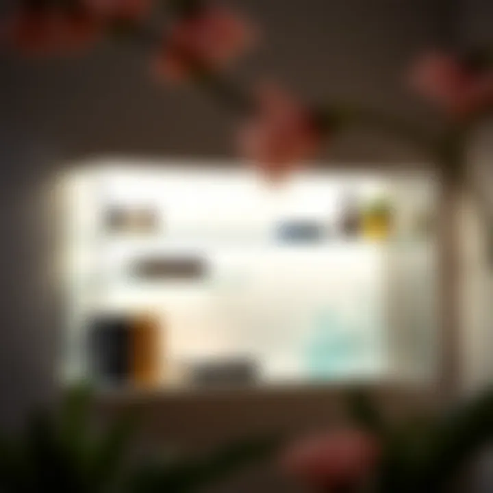 Customizable Detolf acrylic shelf with lighting