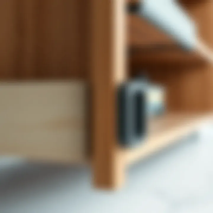 Innovative Connection Mechanisms of Modular Designs Close-up of unique connection mechanisms in modular furniture