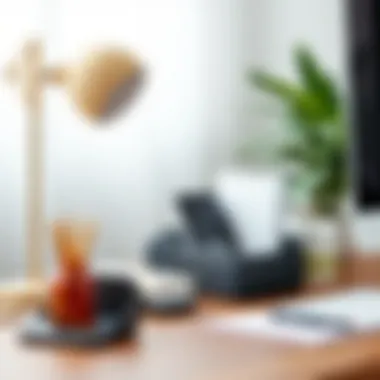 Sleek Minimalistic Desk Organizer Minimalistic desk organizer for papers and stationery