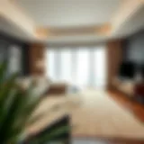 Elegant 8x11 sisal rug in a modern living room setting