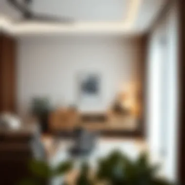 Modern Living Room with Chic Storage Solution Stylish small storage cabinet enhancing modern living room