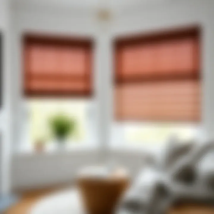 Aesthetic appeal of 51 inch mini blinds in a stylish interior