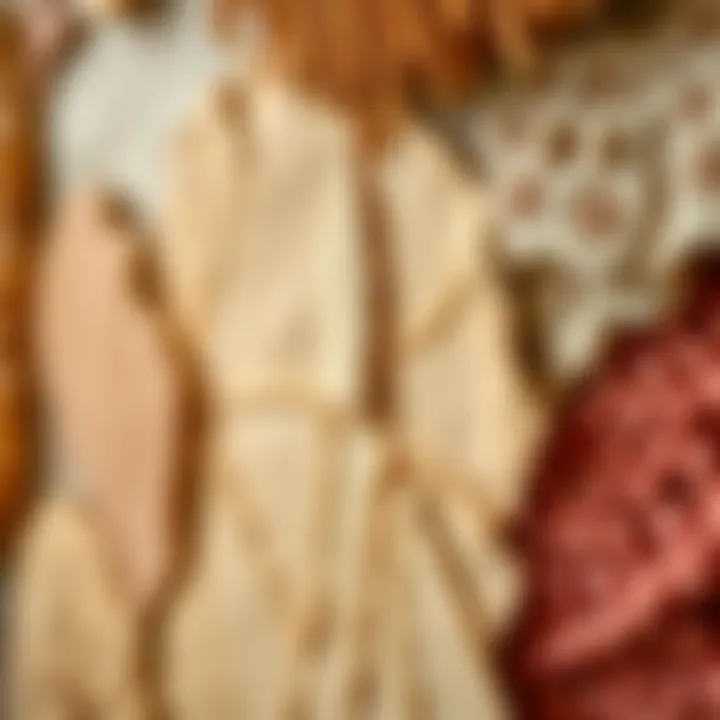 Textural Diversity: Materials in Oversized Wall Art Close-up of textured materials used in oversized wall art