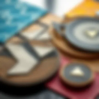 Trendy materials used for placemats and coasters