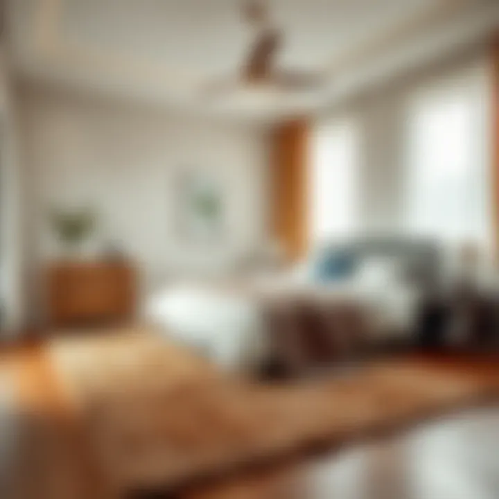 Textural Elements Enhancing Comfort and Serenity Textured rug adding warmth to a serene bedroom