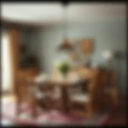 Elegant used dining room set with rustic charm