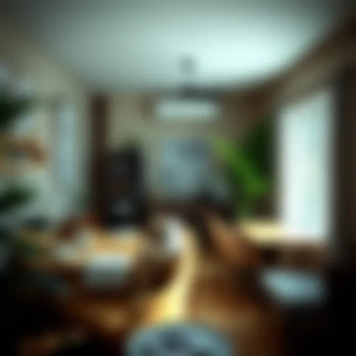 Cozy dining area featuring sustainable furniture choices