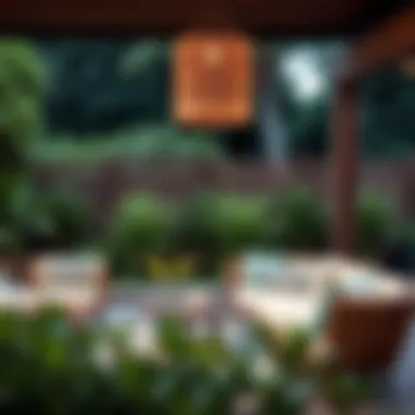 Luxurious outdoor chair cushions enhancing a patio setting