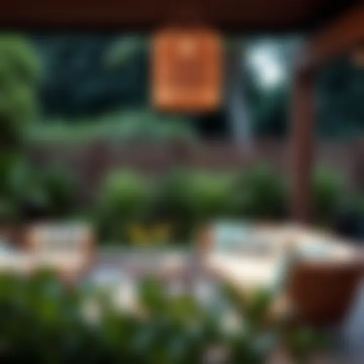 Luxurious outdoor chair cushions enhancing a patio setting