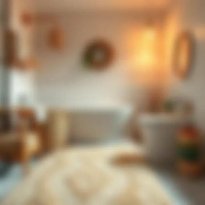 Eco-friendly bathroom carpet made from natural fibers