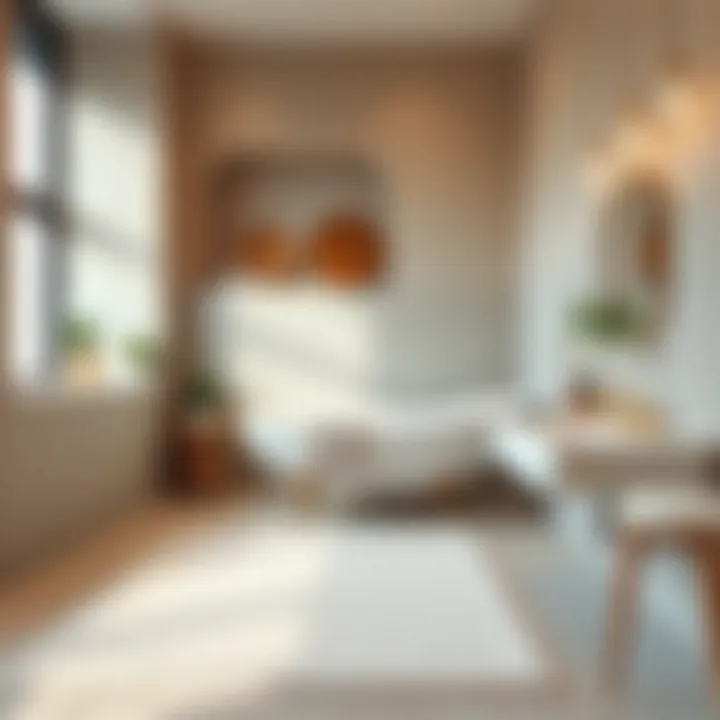 Luxurious plush bathroom carpet in a serene color palette