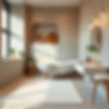 Luxurious Plush Bathroom Carpet Luxurious plush bathroom carpet in a serene color palette