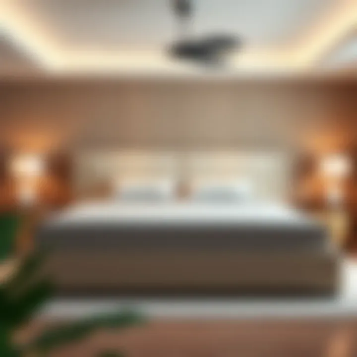 Elegant king bed design without box spring