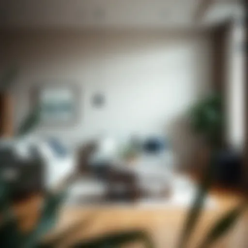 Stylish relaxing back stool in a modern living room setting